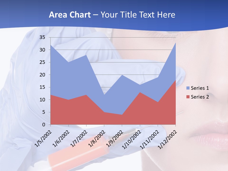Closeup Injecting Female PowerPoint Template