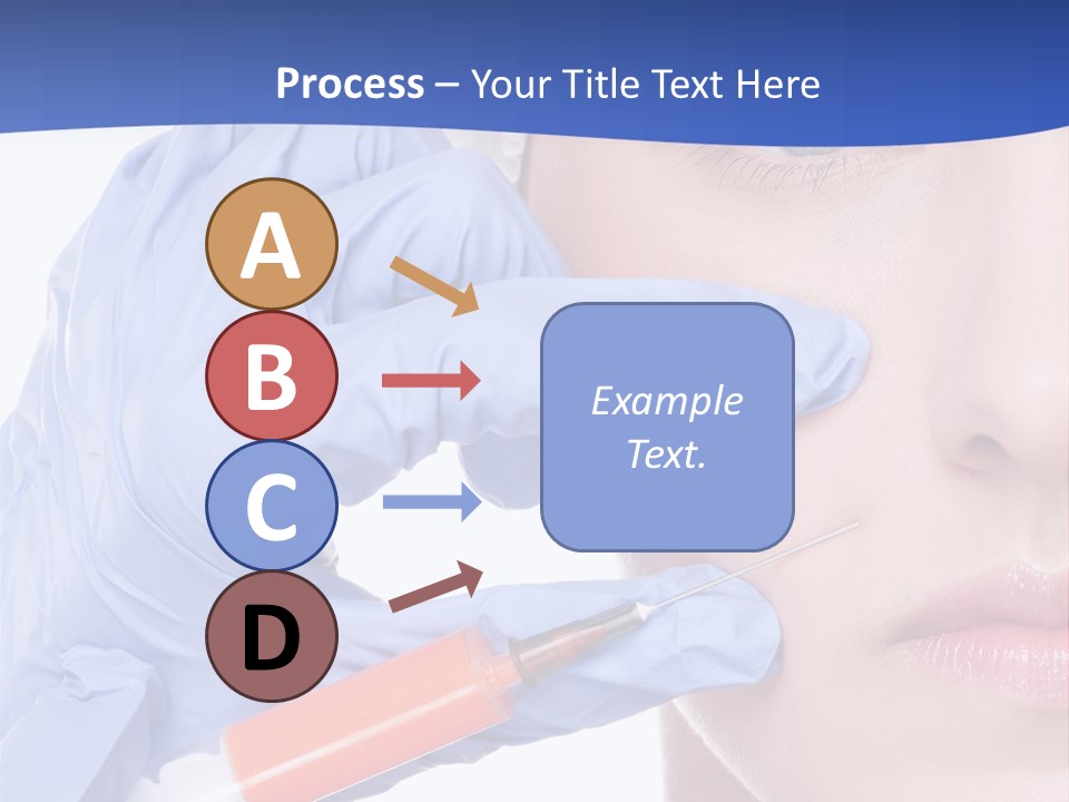 Closeup Injecting Female PowerPoint Template
