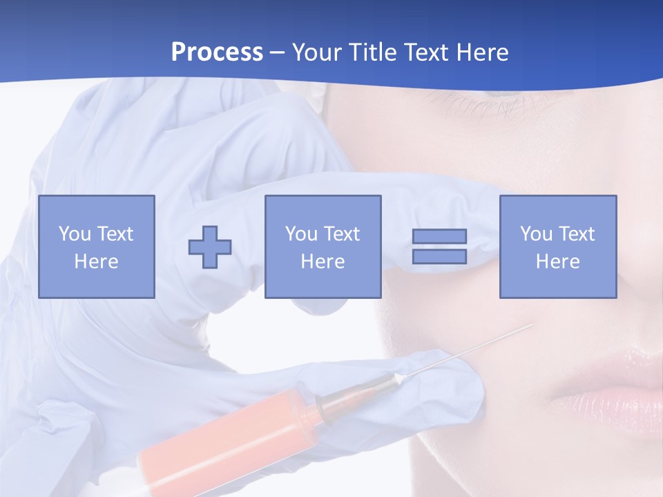 Closeup Injecting Female PowerPoint Template