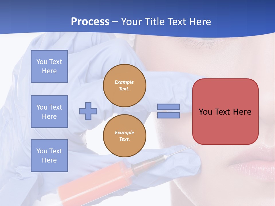 Closeup Injecting Female PowerPoint Template