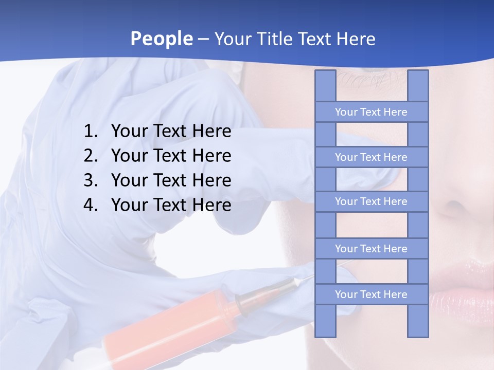 Closeup Injecting Female PowerPoint Template