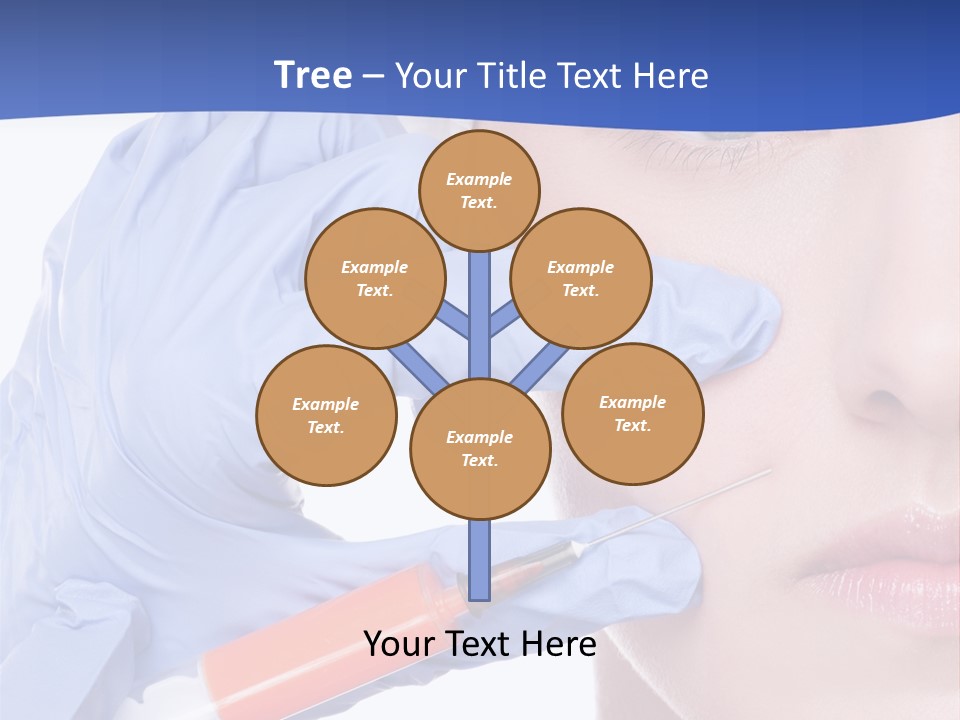 Closeup Injecting Female PowerPoint Template