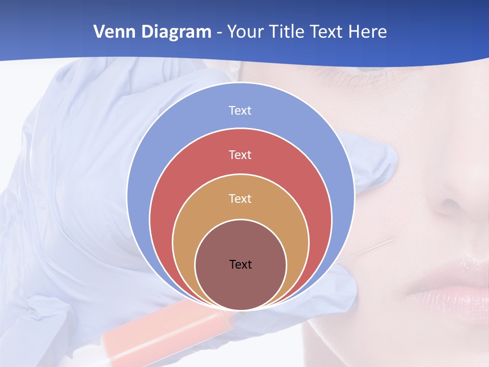 Closeup Injecting Female PowerPoint Template