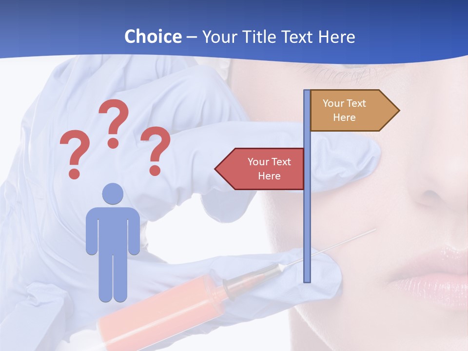 Closeup Injecting Female PowerPoint Template