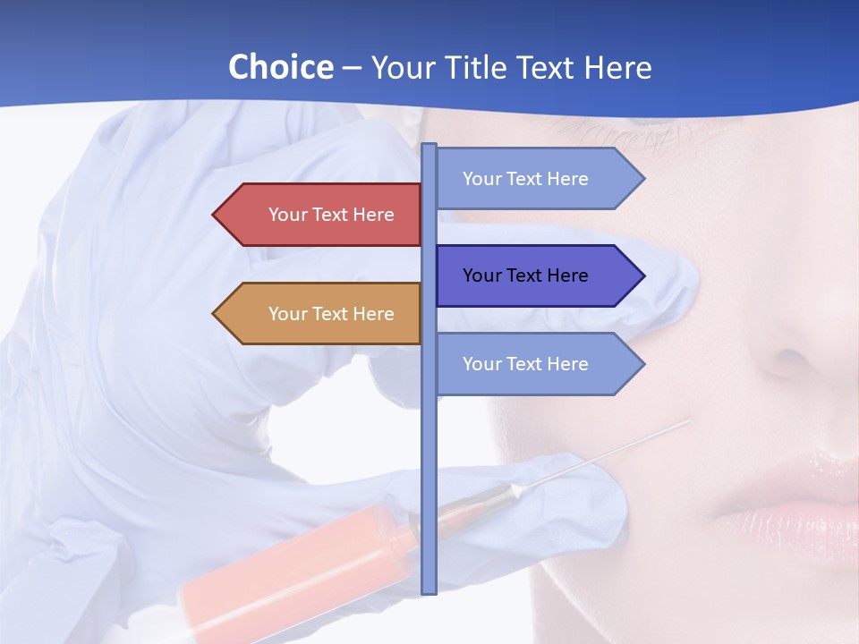 Closeup Injecting Female PowerPoint Template