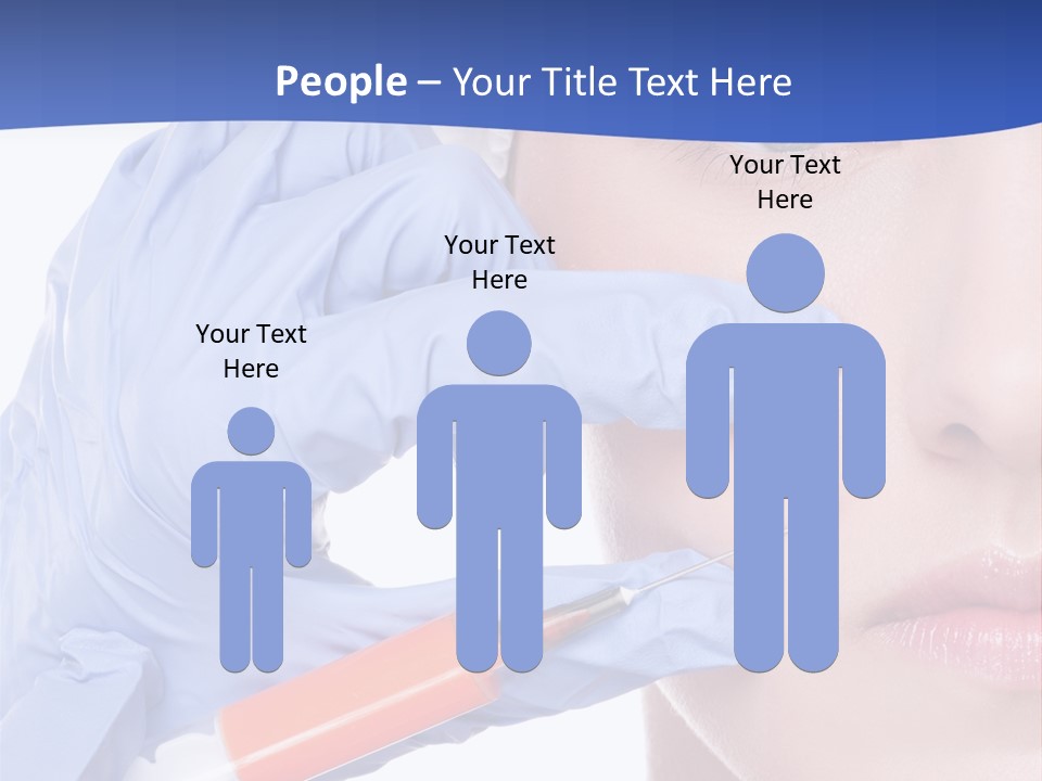 Closeup Injecting Female PowerPoint Template