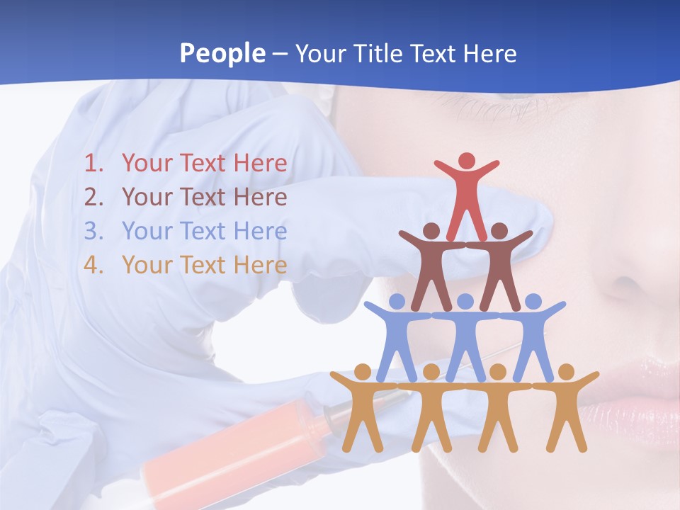 Closeup Injecting Female PowerPoint Template