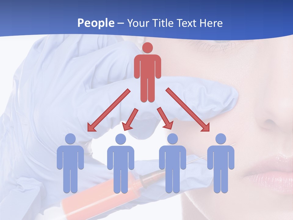 Closeup Injecting Female PowerPoint Template