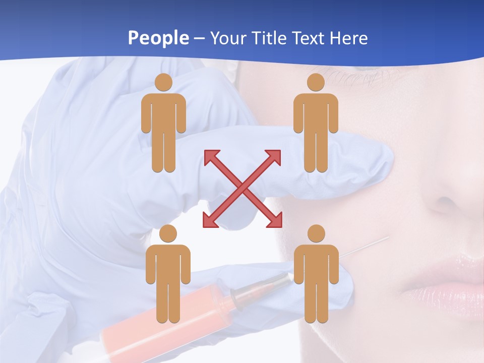 Closeup Injecting Female PowerPoint Template