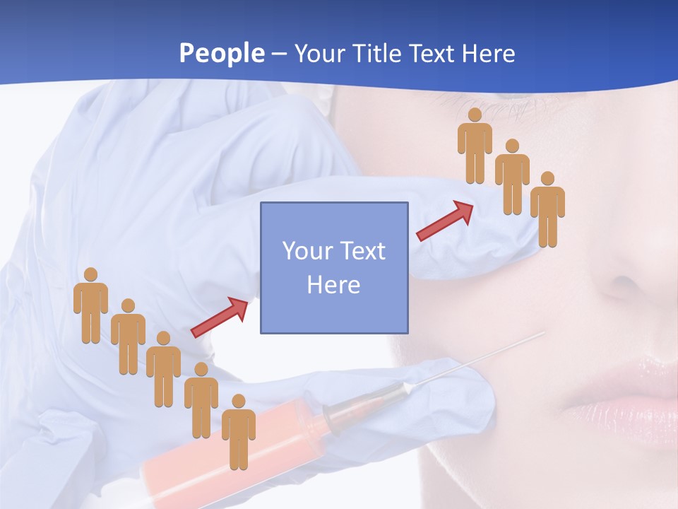 Closeup Injecting Female PowerPoint Template