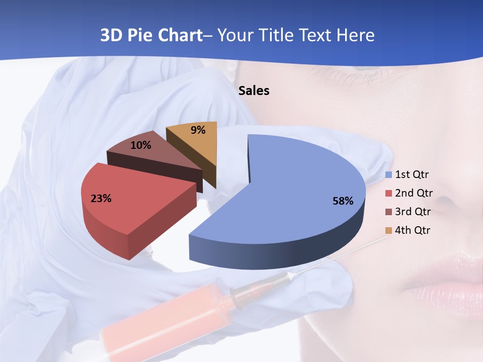 Closeup Injecting Female PowerPoint Template