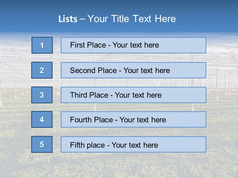 Interior Growth Pattern PowerPoint Template