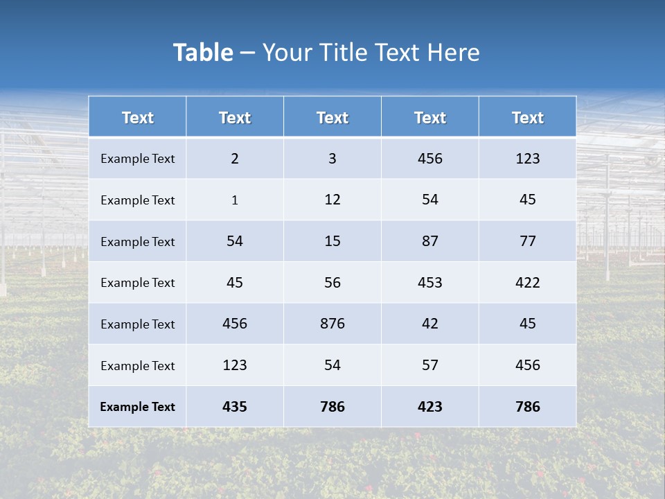 Interior Growth Pattern PowerPoint Template