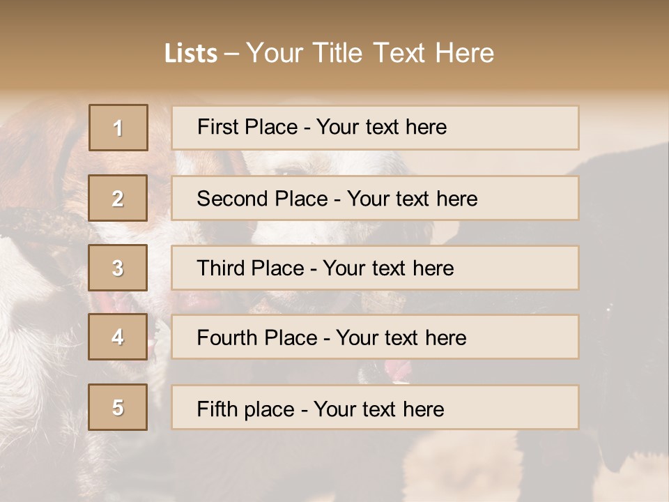 Animal Racing Active PowerPoint Template