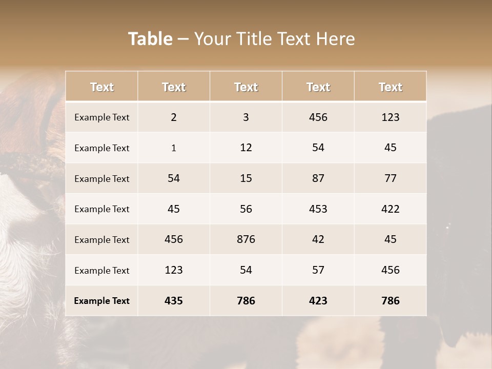 Animal Racing Active PowerPoint Template