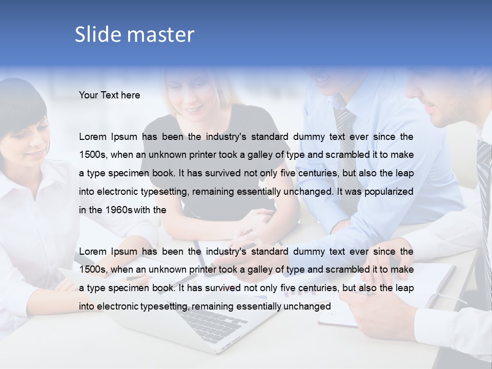 Study Businesspeople Businessman PowerPoint Template