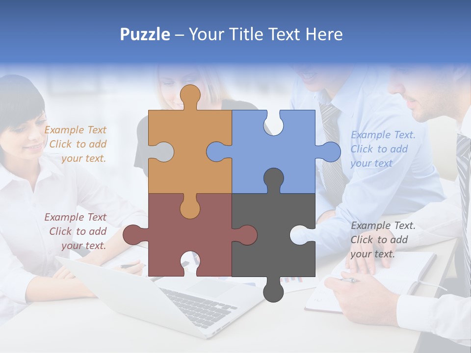 Study Businesspeople Businessman PowerPoint Template