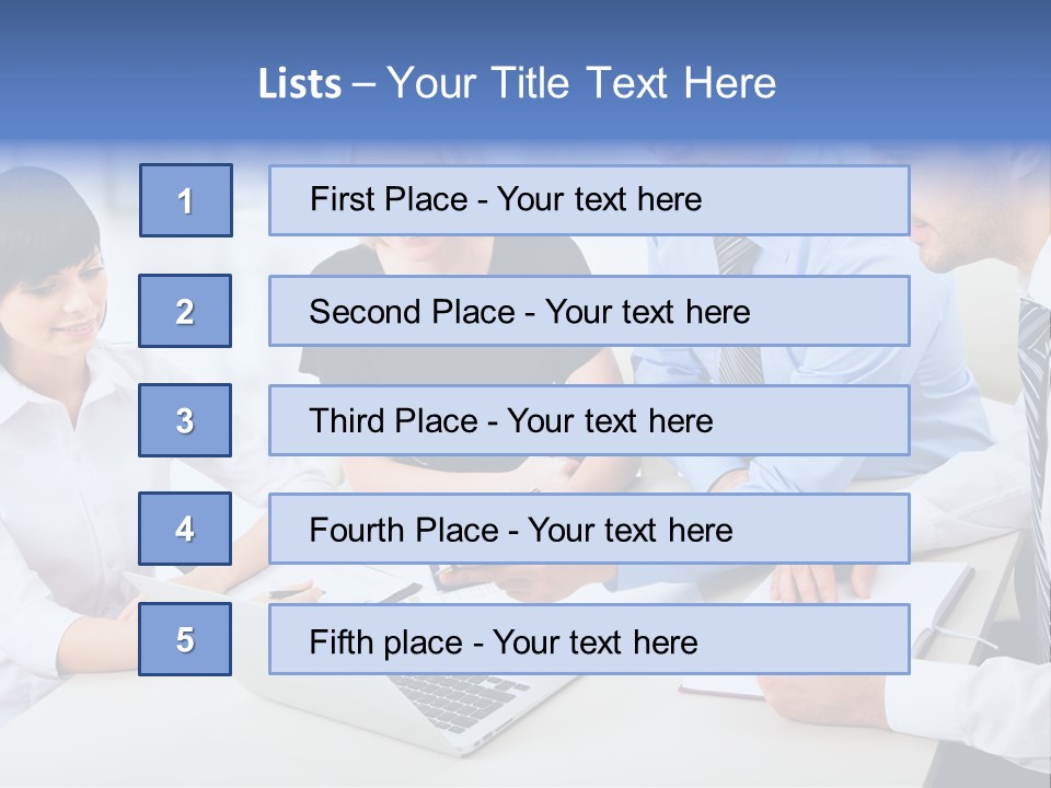 Study Businesspeople Businessman PowerPoint Template