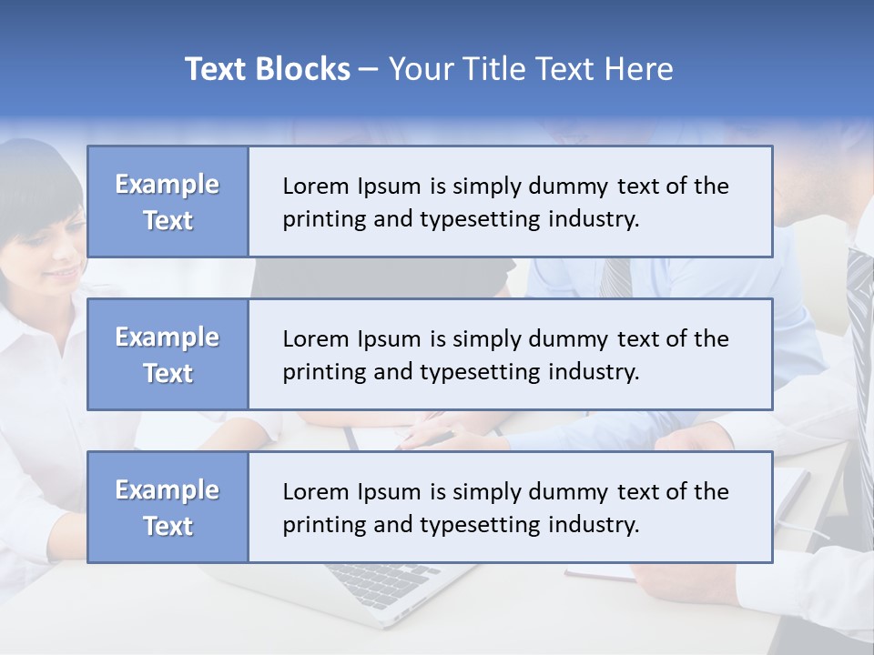 Study Businesspeople Businessman PowerPoint Template