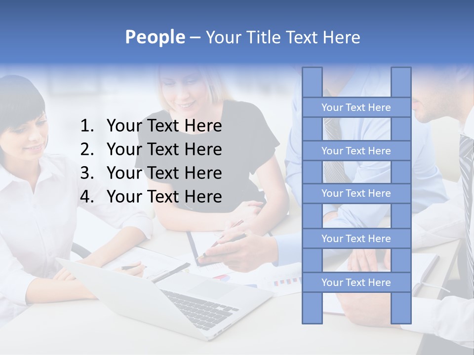 Study Businesspeople Businessman PowerPoint Template