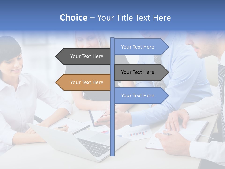 Study Businesspeople Businessman PowerPoint Template