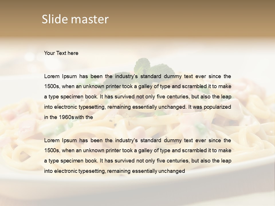 Italian Pasta Food And Drink Pasta Sauce PowerPoint Template