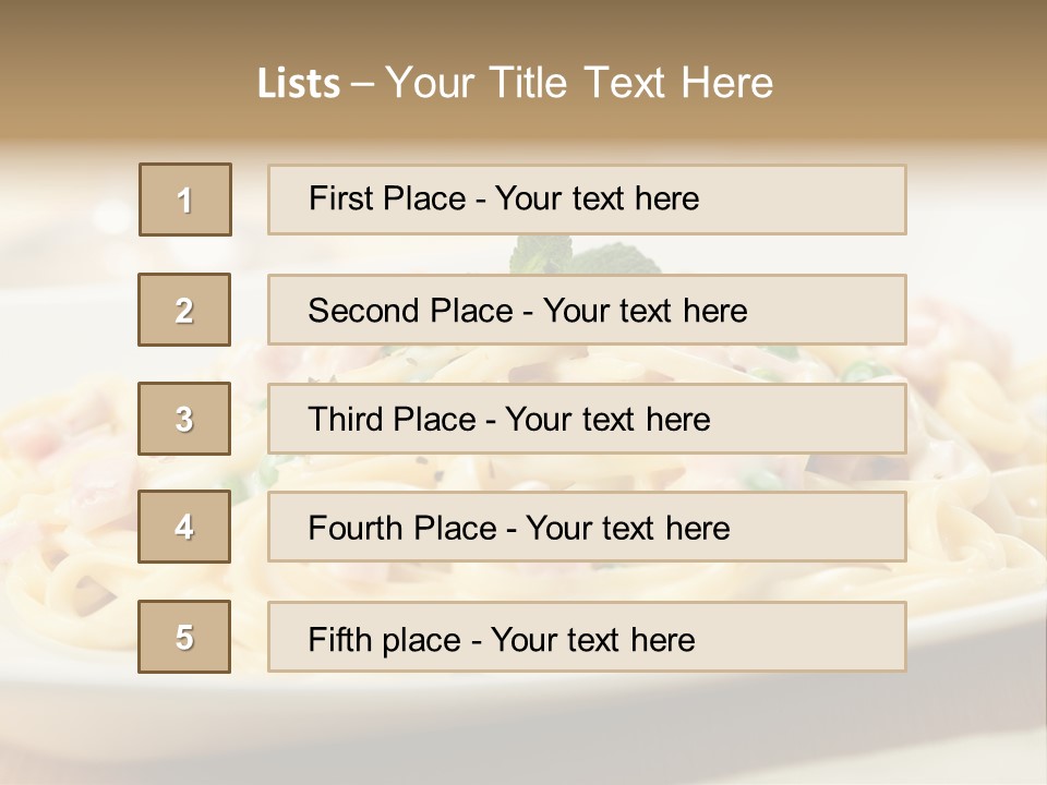 Italian Pasta Food And Drink Pasta Sauce PowerPoint Template