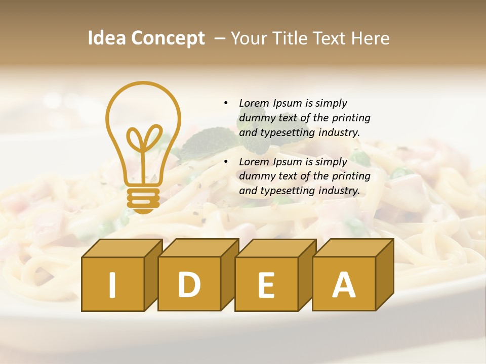 Italian Pasta Food And Drink Pasta Sauce PowerPoint Template