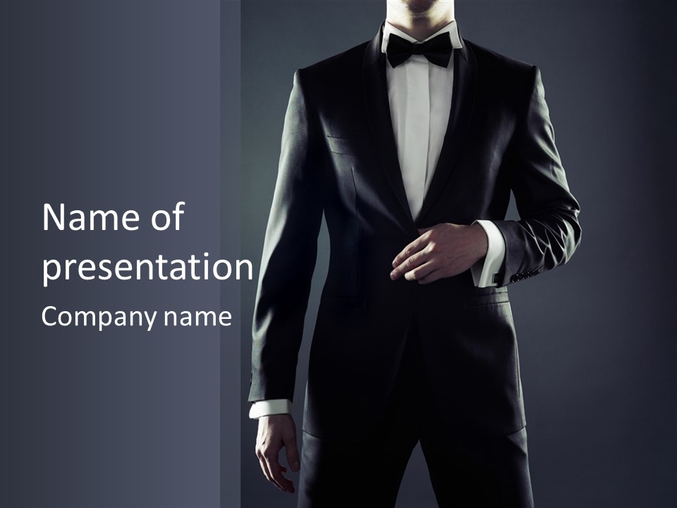 Male Lifestyles Executive PowerPoint Template