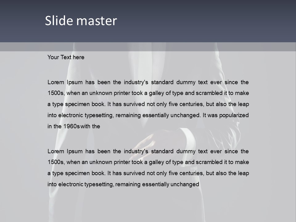 Male Lifestyles Executive PowerPoint Template