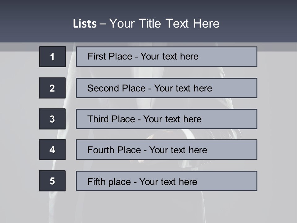Male Lifestyles Executive PowerPoint Template