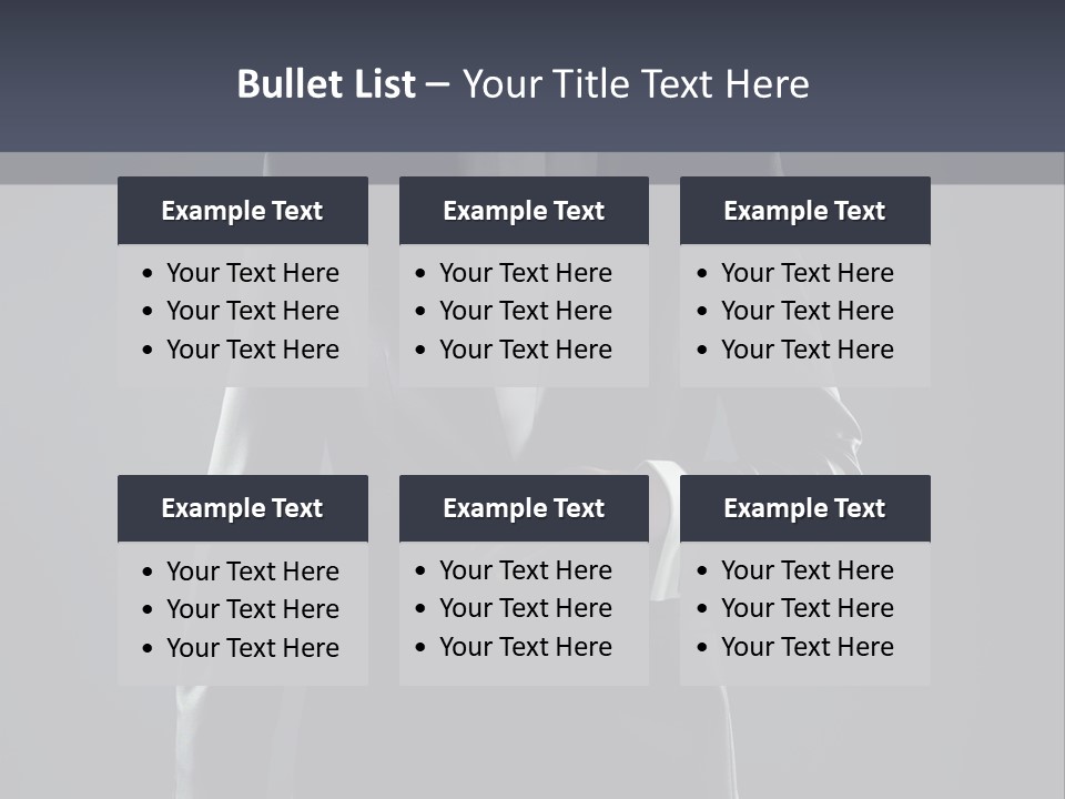 Male Lifestyles Executive PowerPoint Template