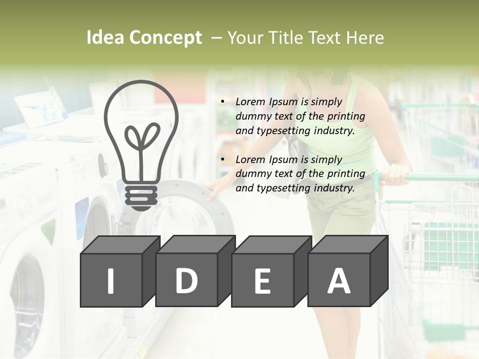 Retail Shopping Candid PowerPoint Template