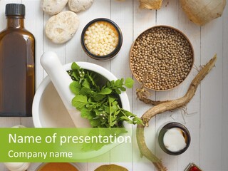 Table Condiment Jar PowerPoint Template