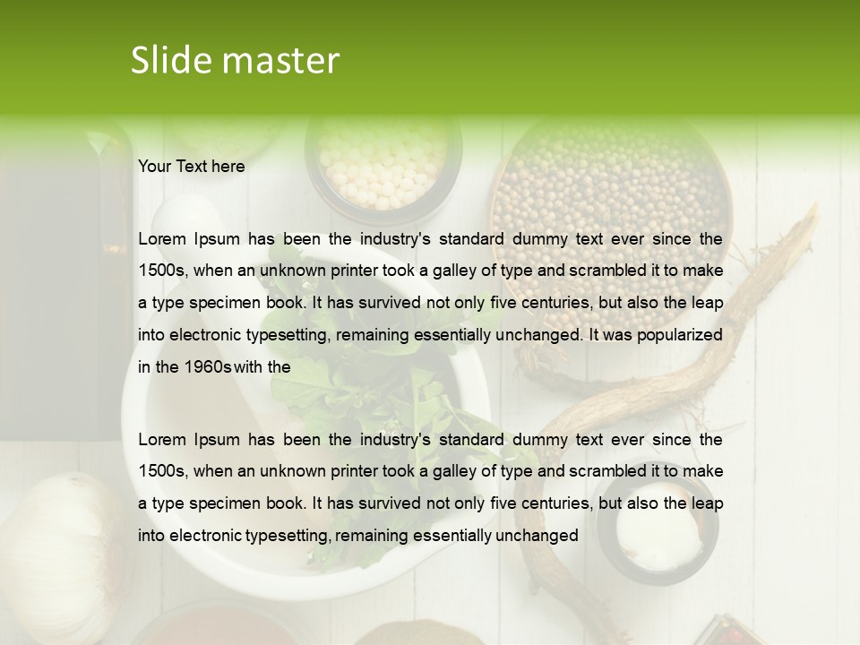 Table Condiment Jar PowerPoint Template