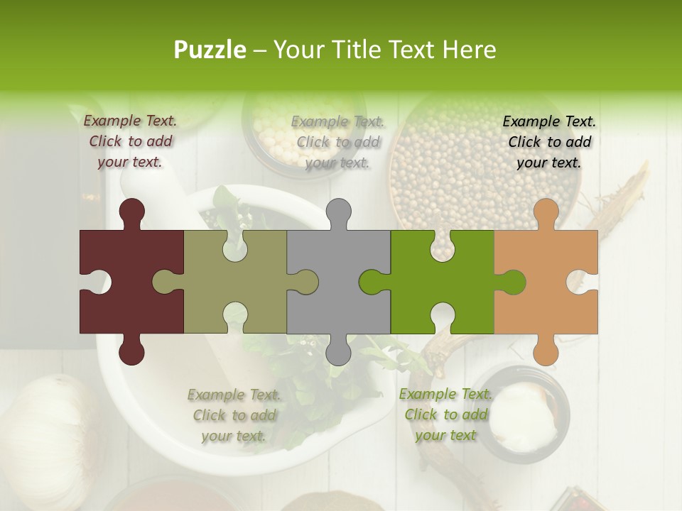 Table Condiment Jar PowerPoint Template