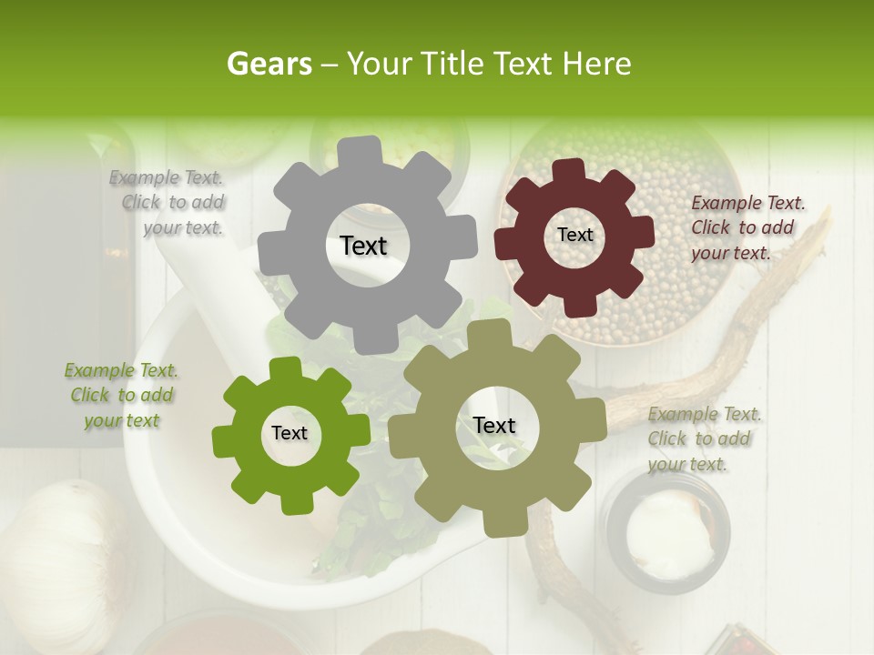 Table Condiment Jar PowerPoint Template