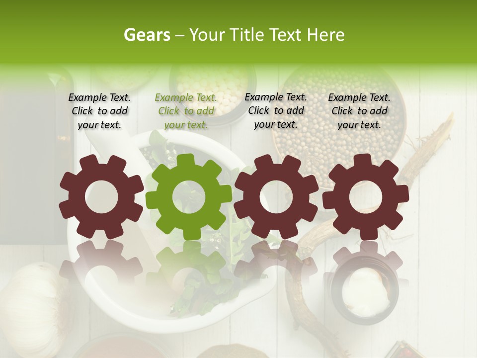 Table Condiment Jar PowerPoint Template