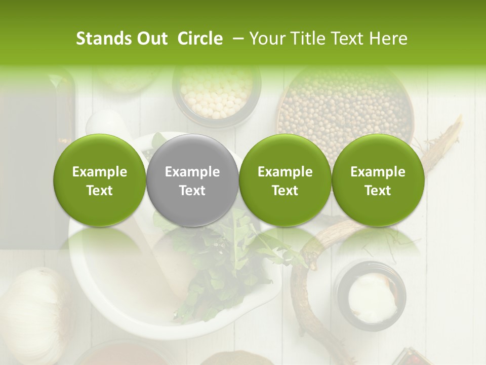 Table Condiment Jar PowerPoint Template