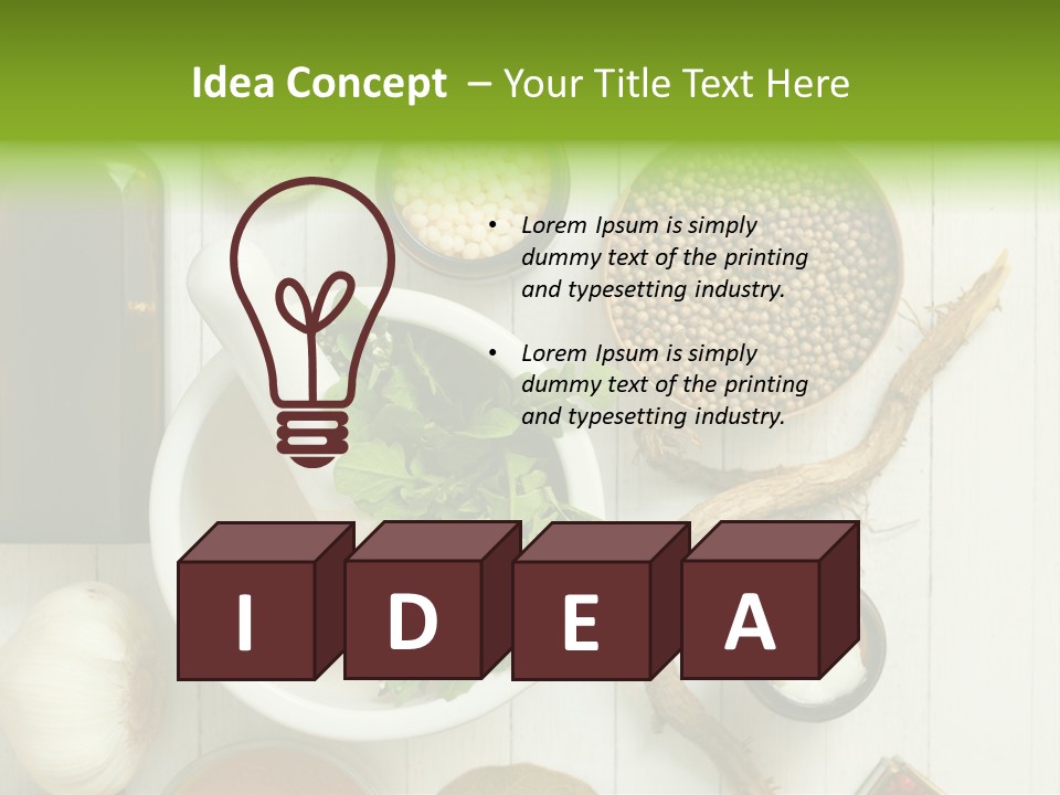 Table Condiment Jar PowerPoint Template