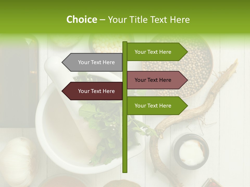 Table Condiment Jar PowerPoint Template