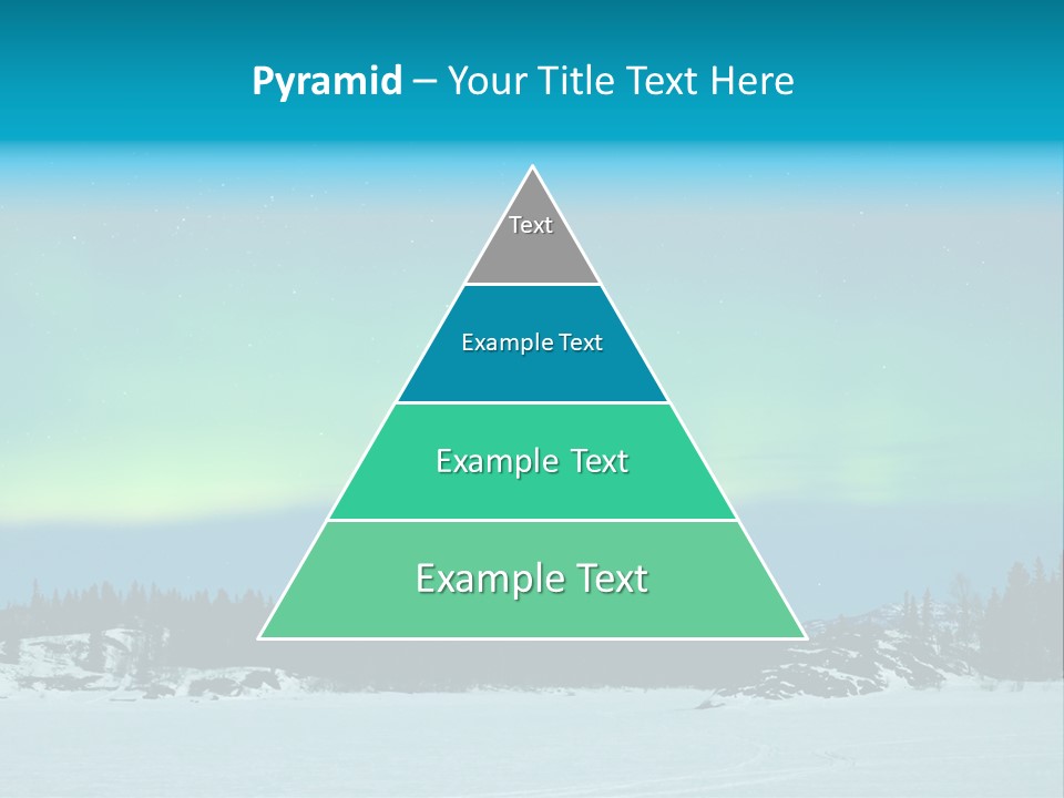 Night Luminosity Aurora Borealis PowerPoint Template