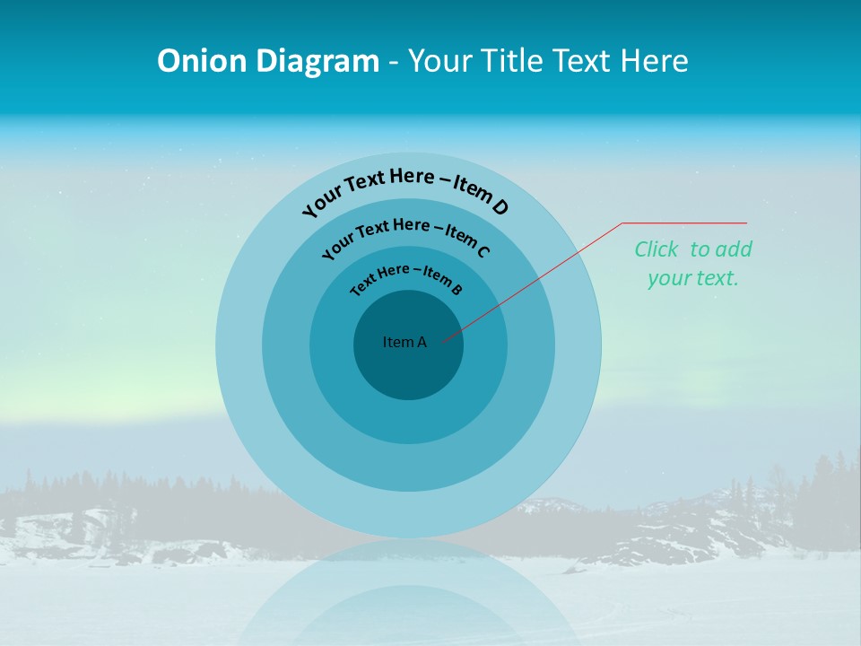 Night Luminosity Aurora Borealis PowerPoint Template