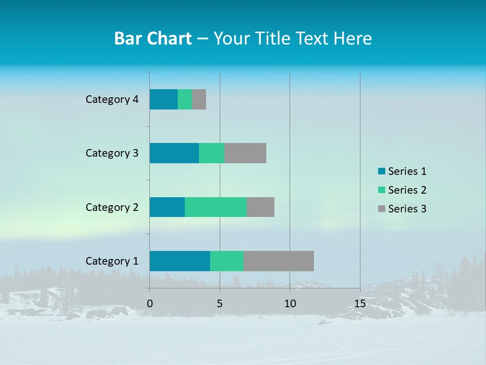 Night Luminosity Aurora Borealis PowerPoint Template