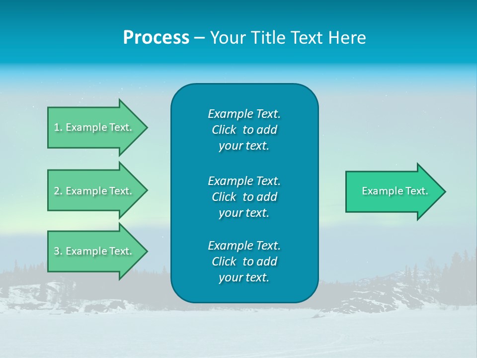 Night Luminosity Aurora Borealis PowerPoint Template
