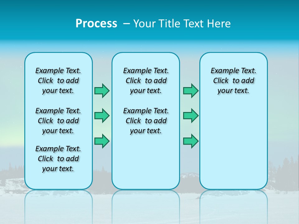 Night Luminosity Aurora Borealis PowerPoint Template