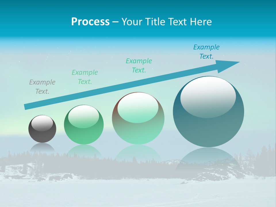 Night Luminosity Aurora Borealis PowerPoint Template