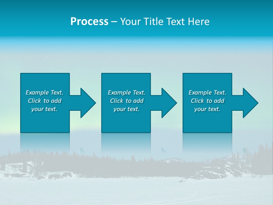 Night Luminosity Aurora Borealis PowerPoint Template
