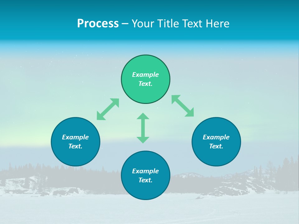 Night Luminosity Aurora Borealis PowerPoint Template