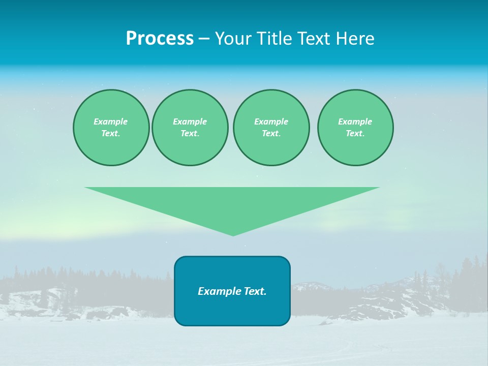 Night Luminosity Aurora Borealis PowerPoint Template